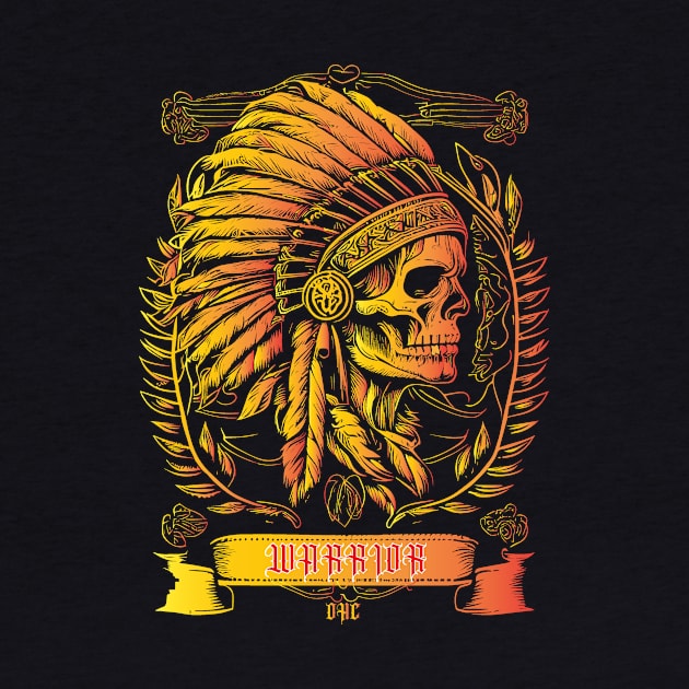 OHC_Indian-Skull-Warrior by Odd Hourz Creative